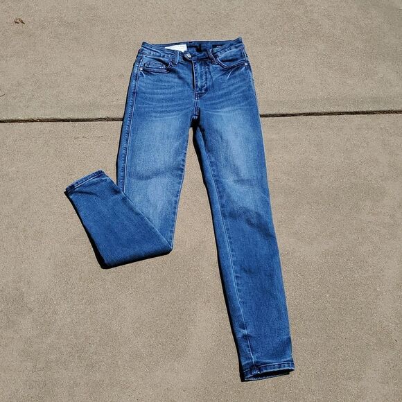 Judy Blue Sz 1 Skinny Fit Stretch Denim Jeans Juniors 25 - Picture 1 of 8